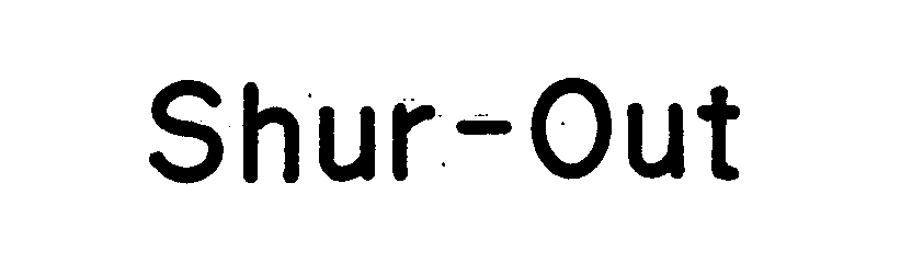 Trademark Logo SHUR-OUT