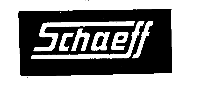 Trademark Logo SCHAEFF