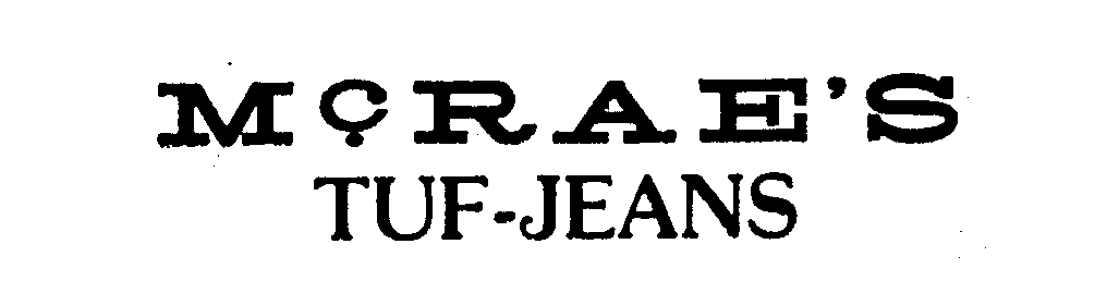  MCRAE'S TUF-JEANS