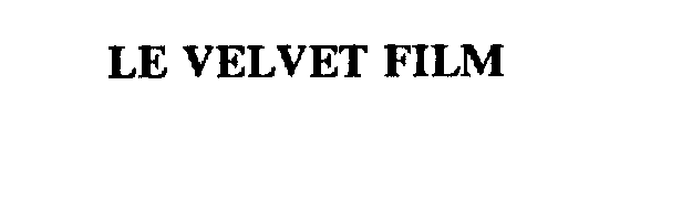 Trademark Logo LE VELVET FILM