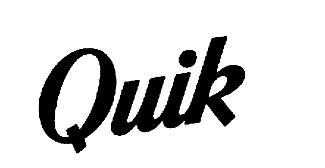 Trademark Logo QUIK