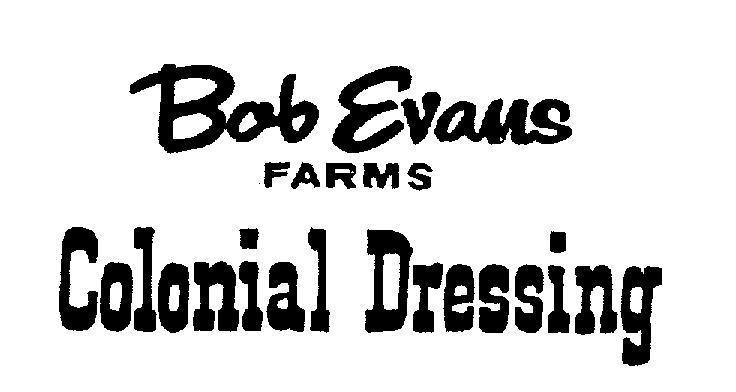  BOB EVANS FARMS COLONIAL DRESSING