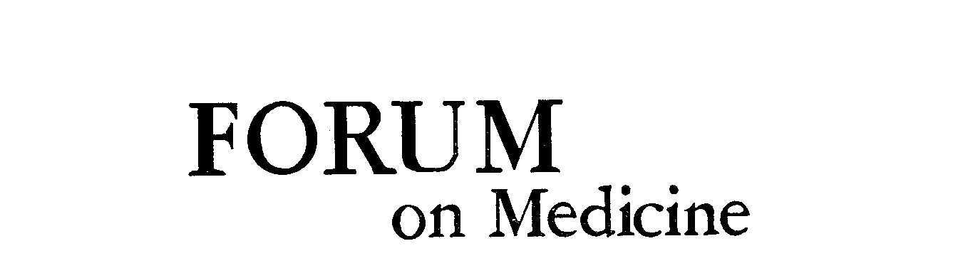 Trademark Logo FORUM ON MEDICINE