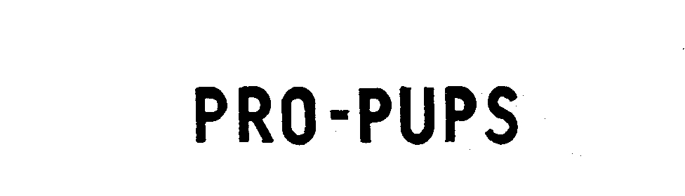 Trademark Logo PRO-PUPS