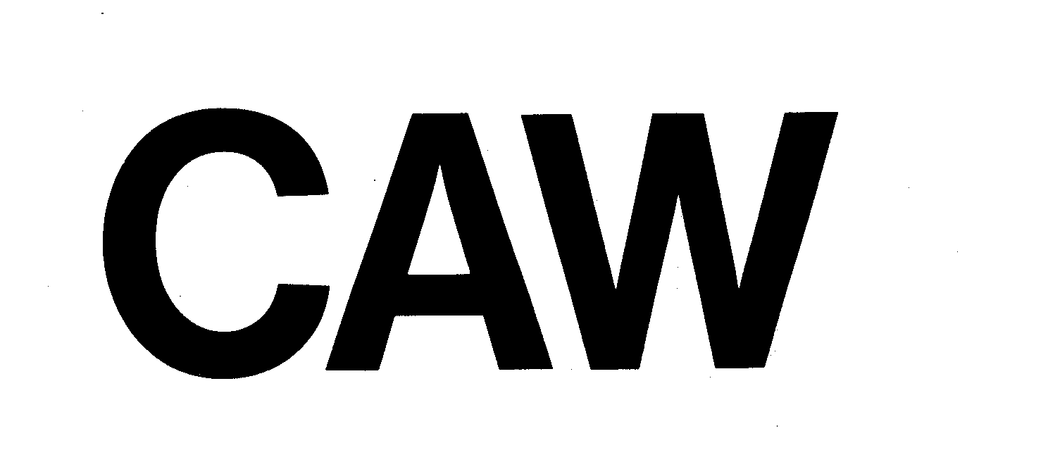 Trademark Logo CAW