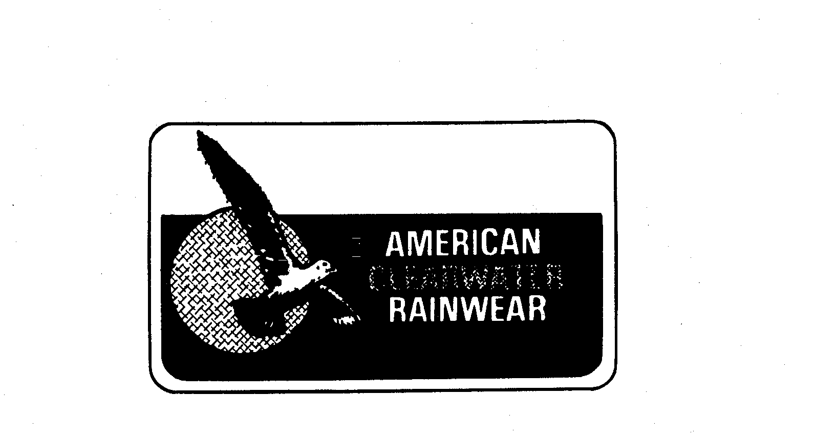Trademark Logo AMERICAN CLEARWATER RAINWEAR