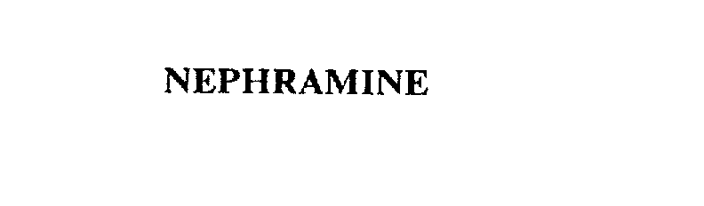 Trademark Logo NEPHRAMINE