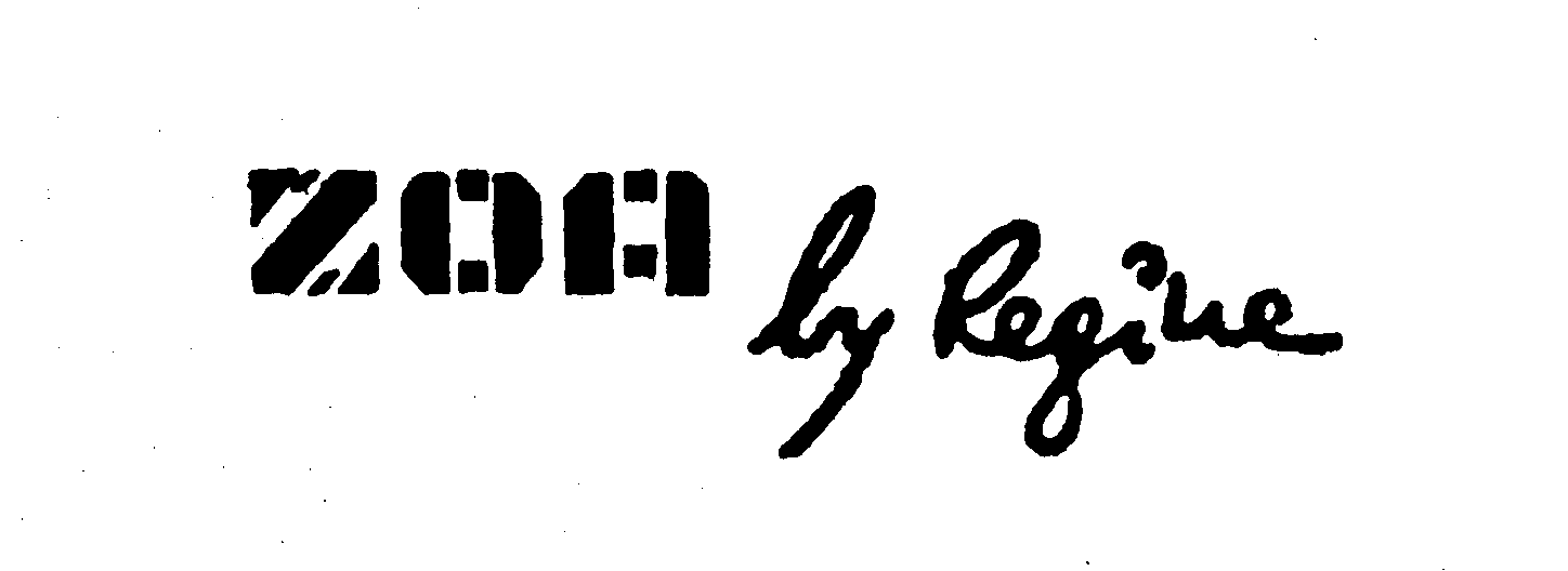 Trademark Logo ZOA BY REGINE