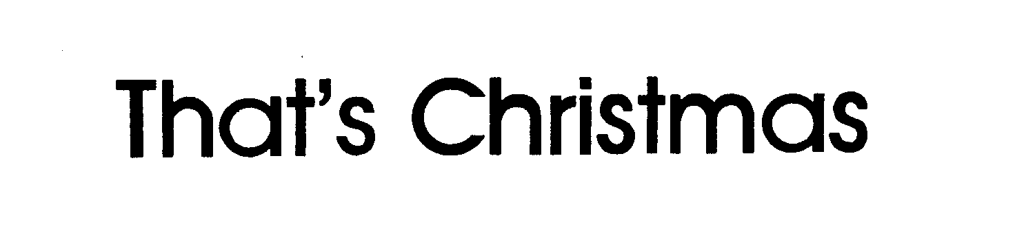 Trademark Logo THAT'S CHRISTMAS