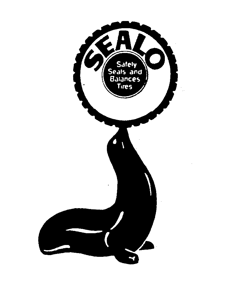 Trademark Logo SEALO SAFELY SEALS AND BALANCES TIRES