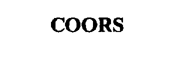 Trademark Logo COORS