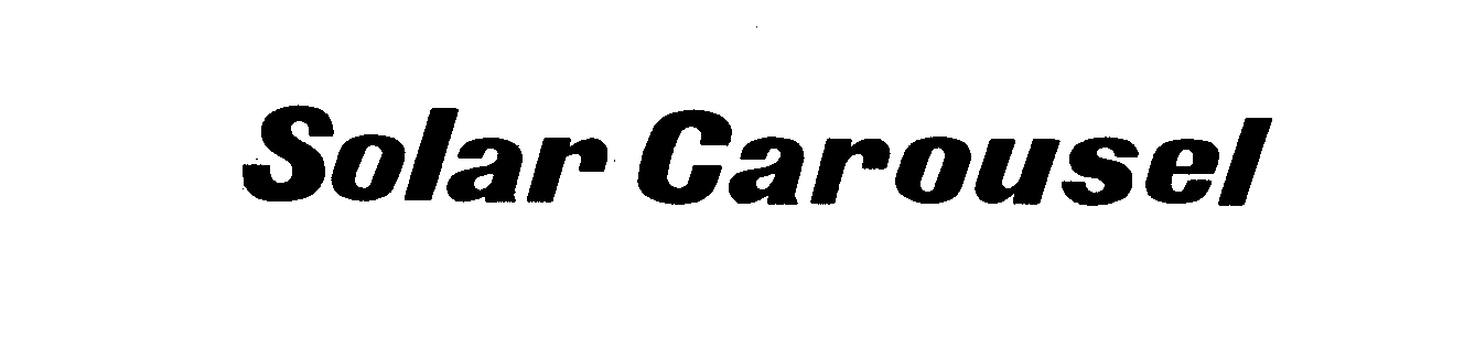 Trademark Logo SOLAR CAROUSEL