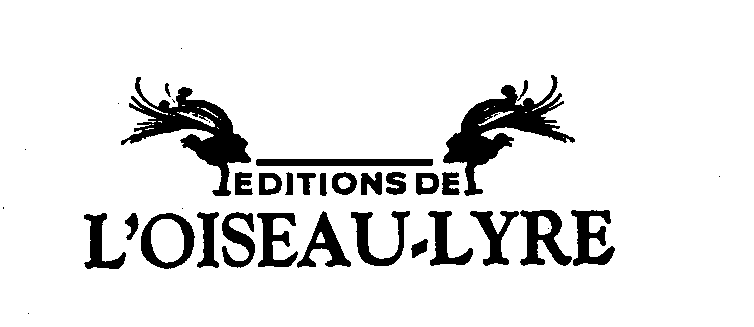  EDITIONS DE L'OISEAU-LYRE