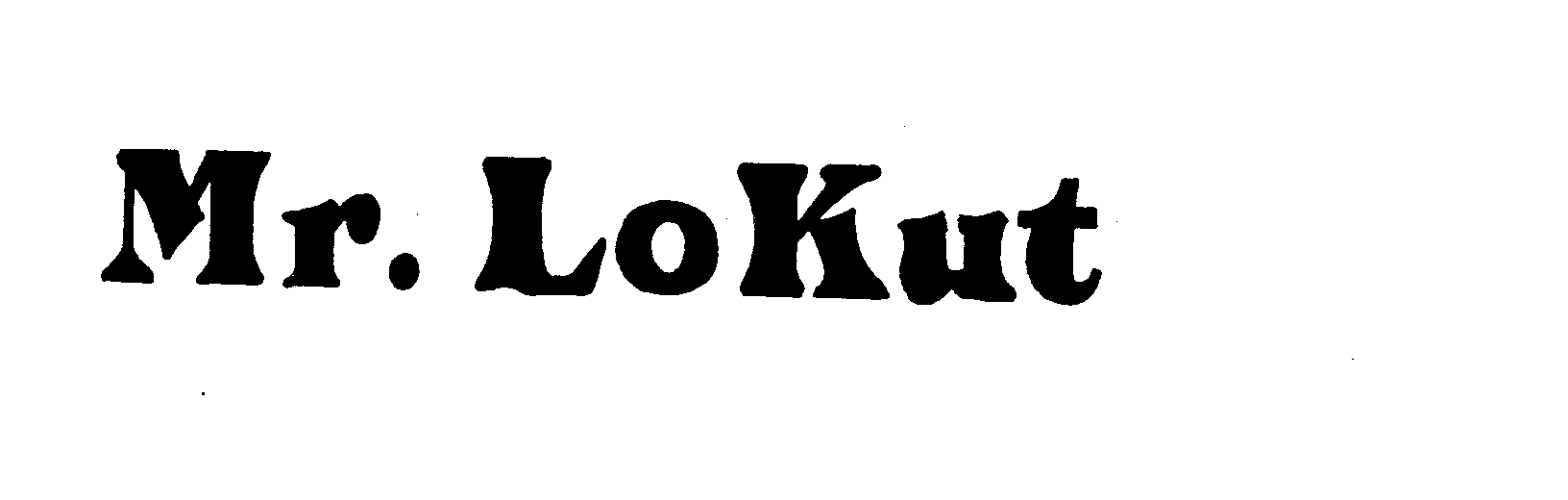 Trademark Logo MR. LOKUT