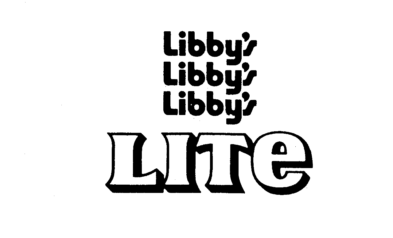  LIBBY'S LIBBY'S LIBBY'S LITE