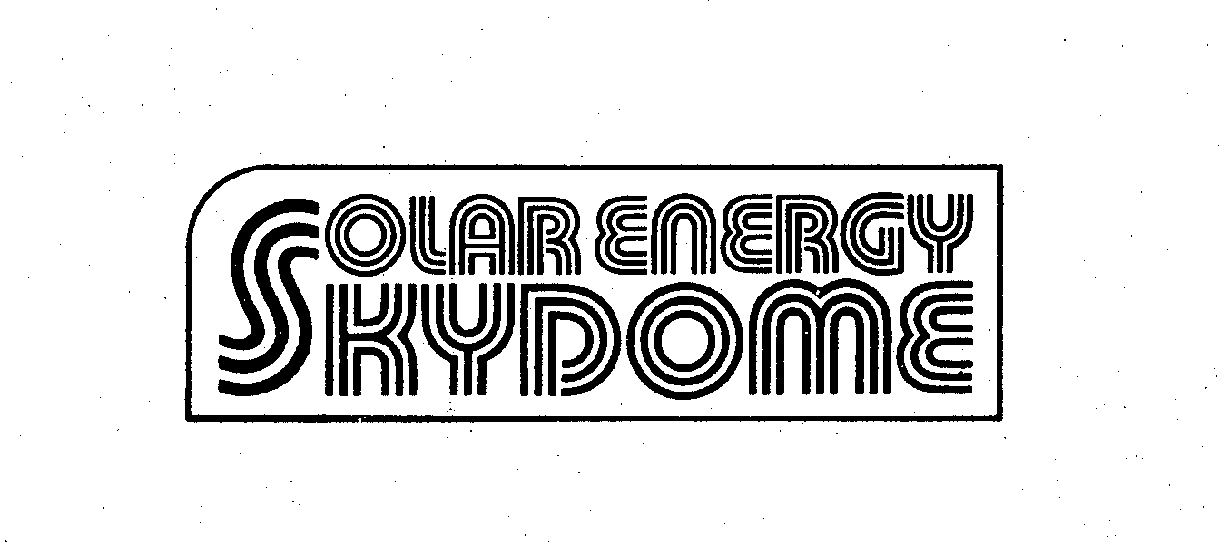 Trademark Logo SOLAR ENERGY SKYDOME