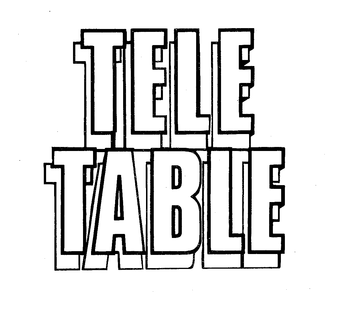 Trademark Logo TELE-TABLE