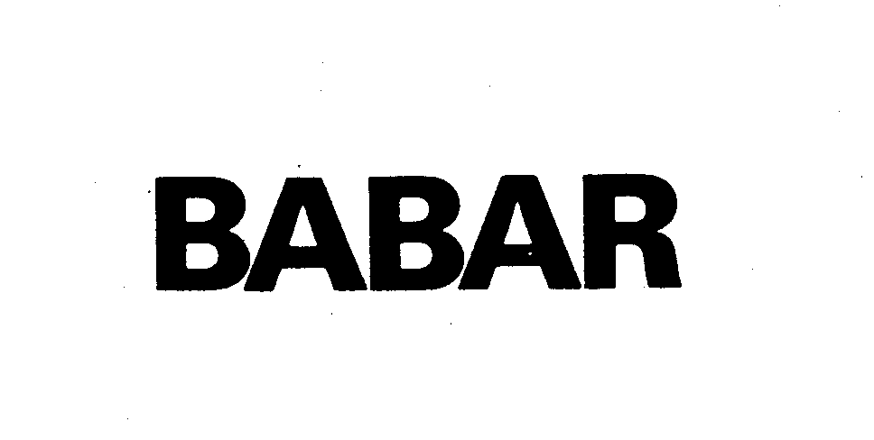 Trademark Logo BABAR