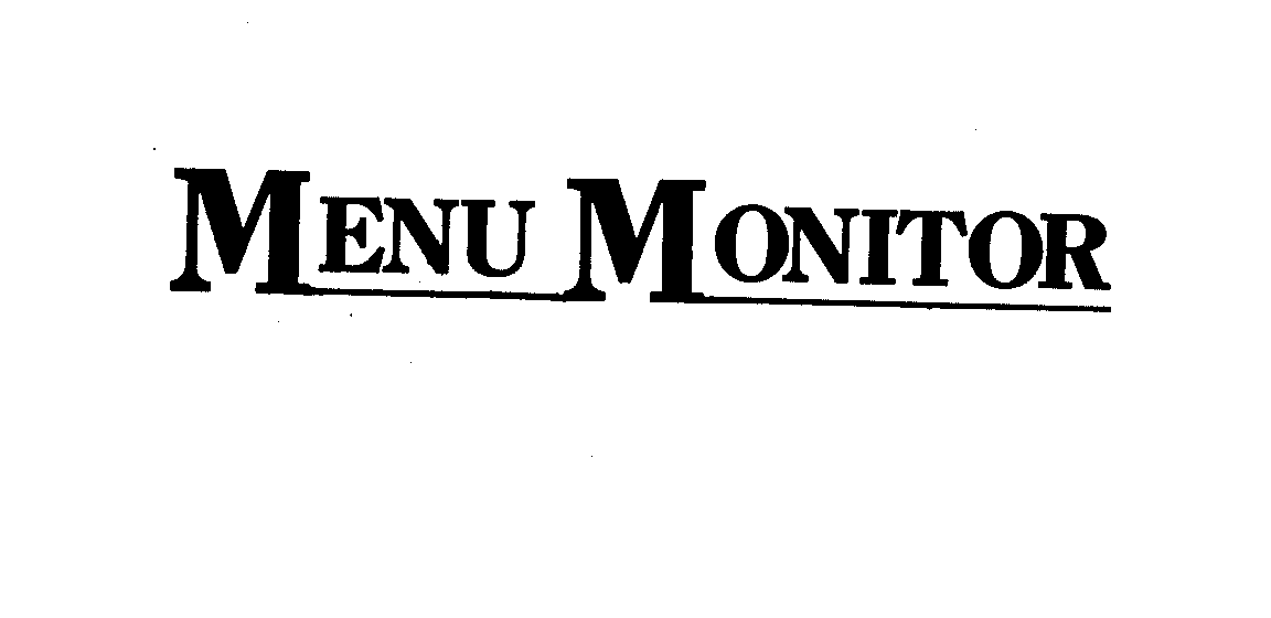 Trademark Logo MENU MONITOR