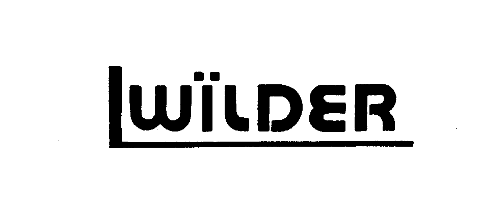 Trademark Logo WILDER