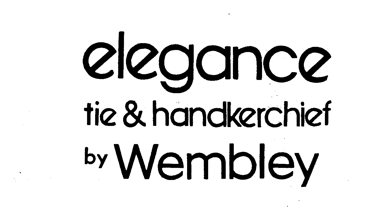 Trademark Logo ELEGANCE TIE & HANDKERCHIEF BY WEMBLEY