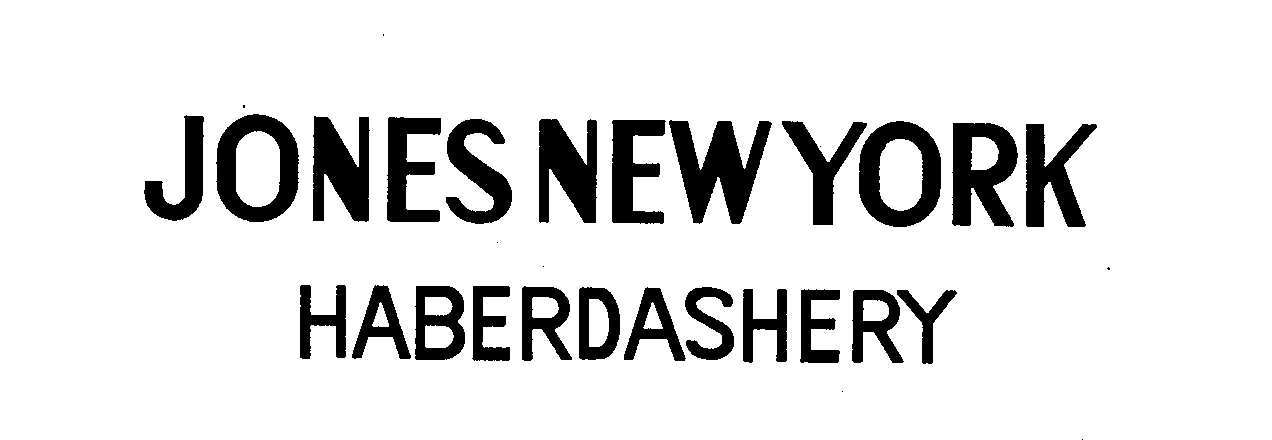 Trademark Logo JONES NEW YORK HABERDASHERY