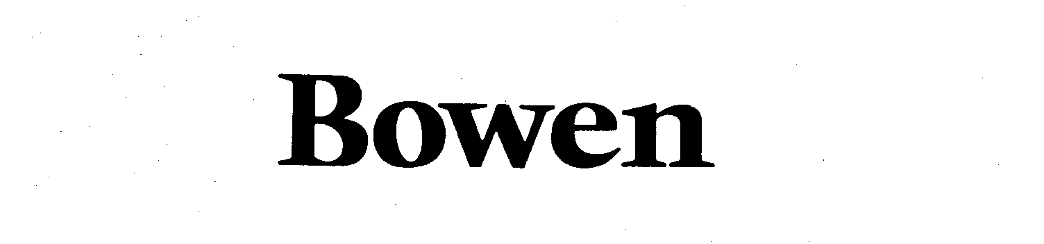 Trademark Logo BOWEN