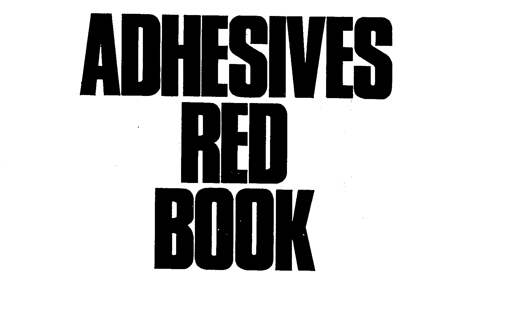  ADHESIVES RED BOOK