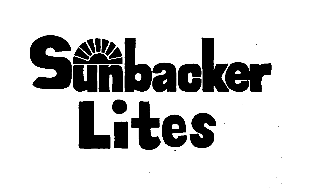 Trademark Logo SUNBACKER LITES