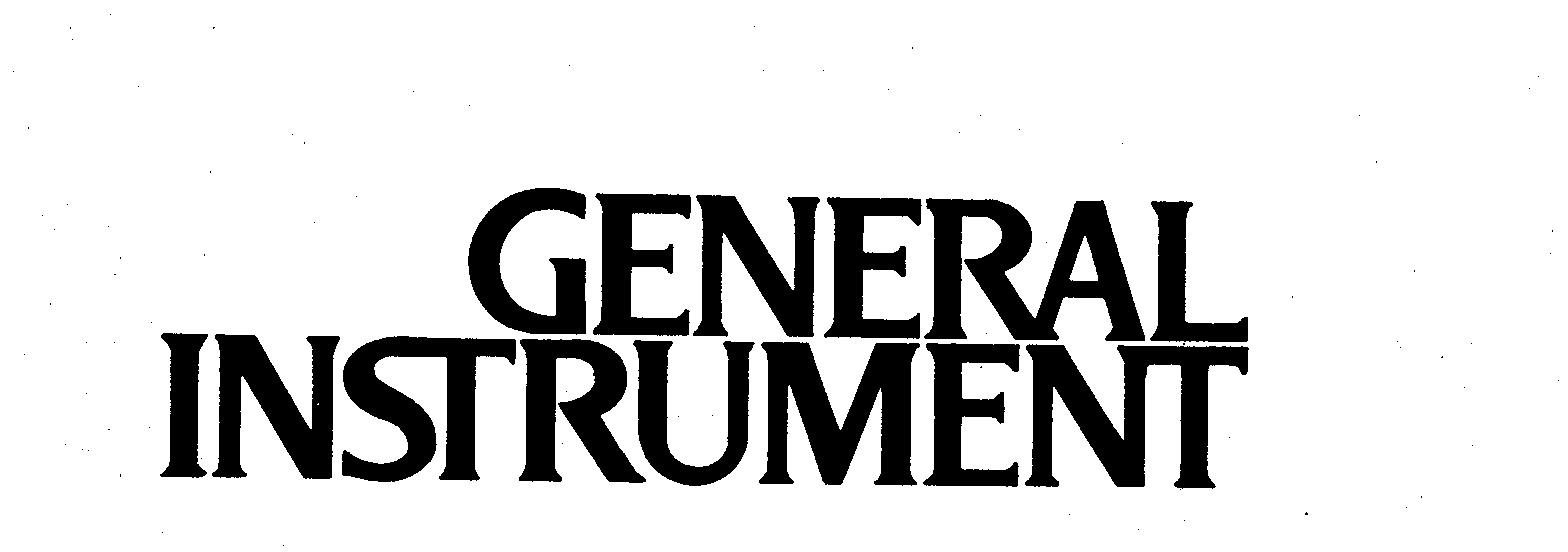 Trademark Logo GENERAL INSTRUMENT