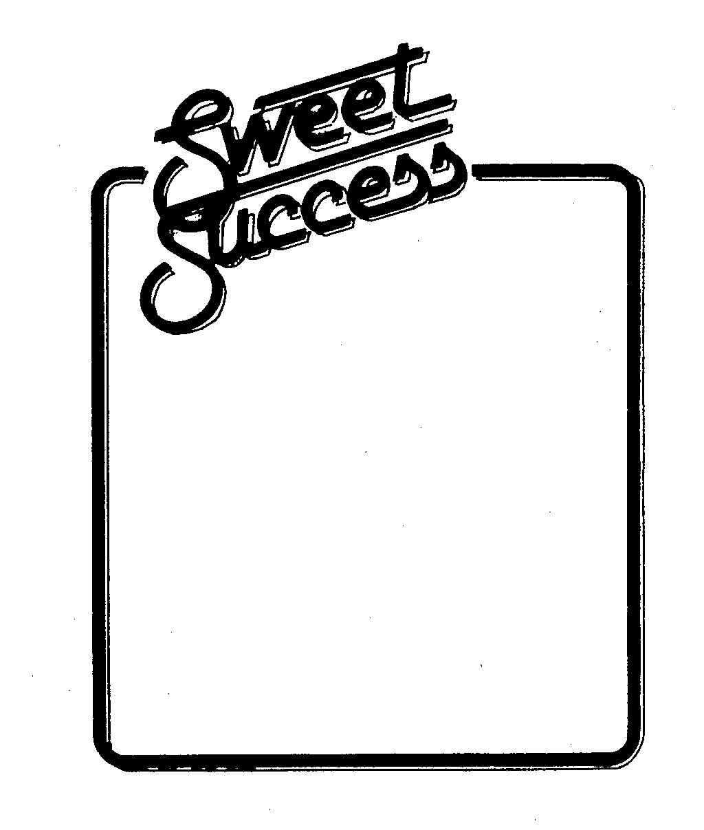 Trademark Logo SWEET SUCCESS