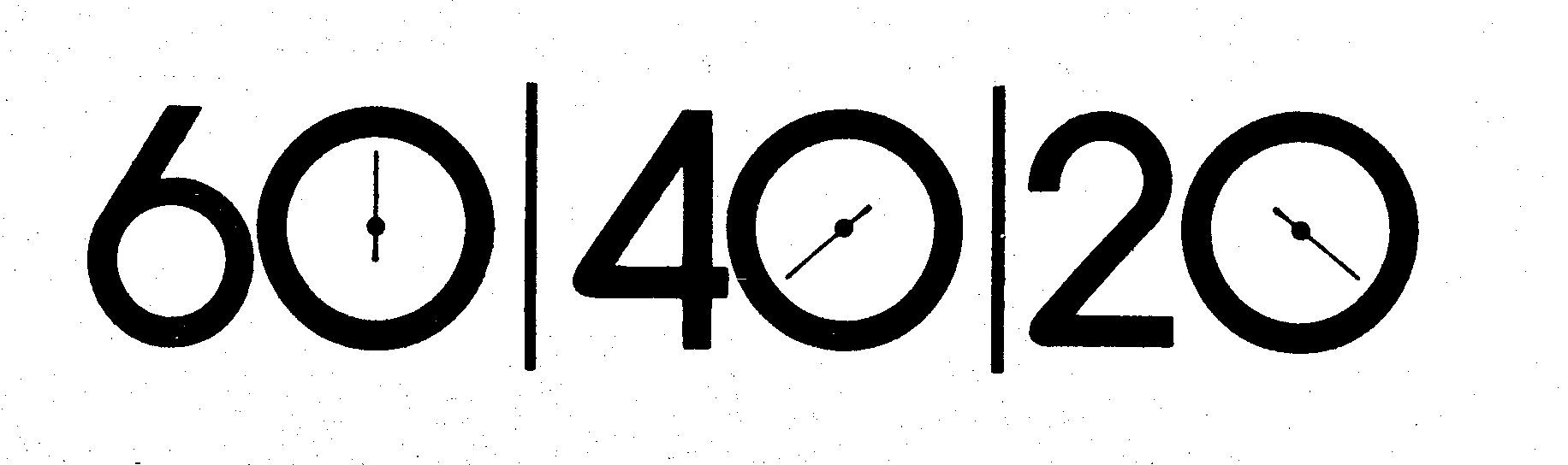 Trademark Logo 60/40/20