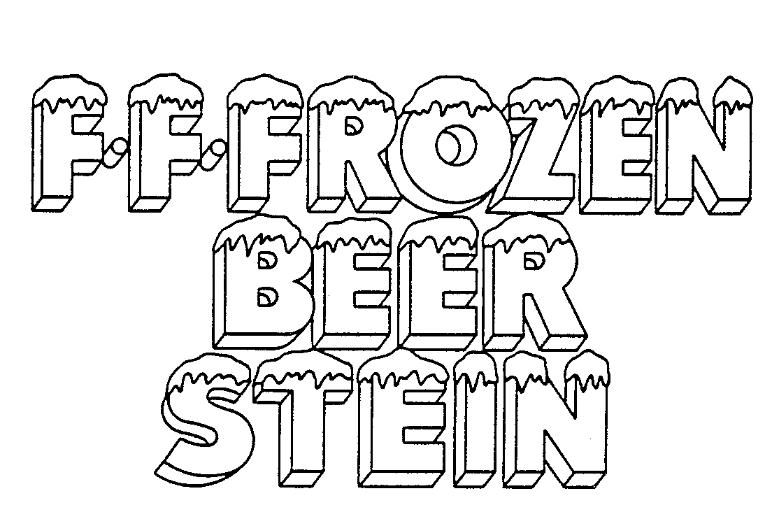 Trademark Logo F.F.FROZEN BEER STEIN