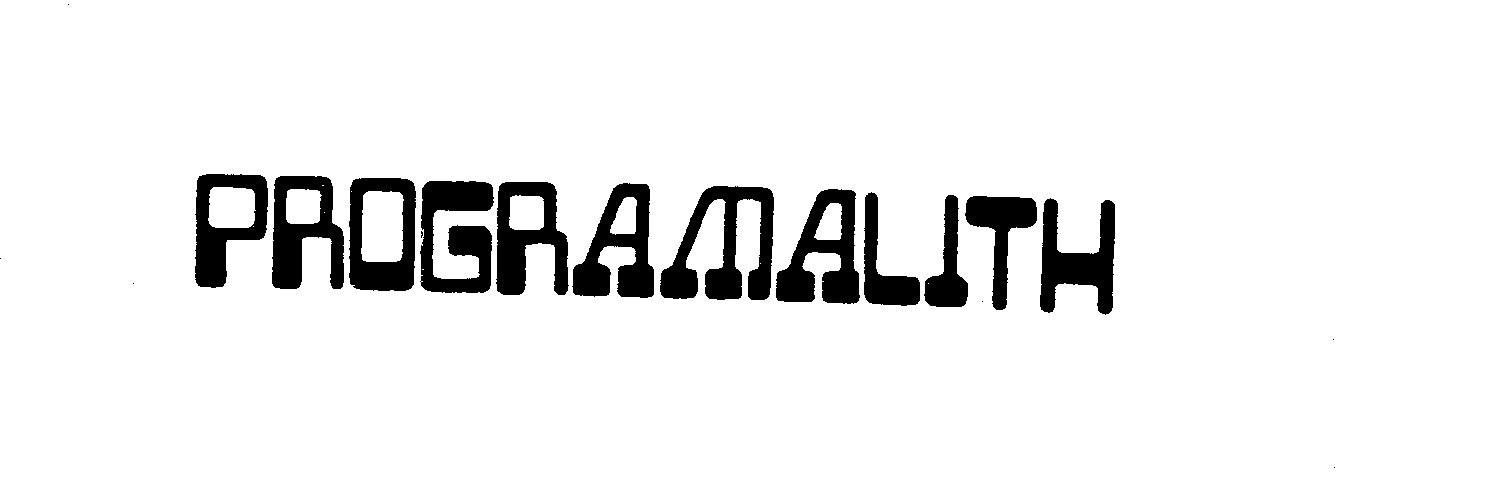 Trademark Logo PROGRAMALITH