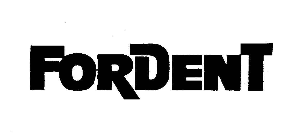 Trademark Logo FORDENT