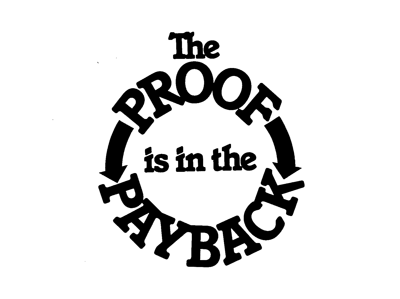Trademark Logo THE PROOF IS IN THE PAYBACK
