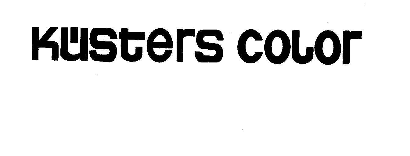 Trademark Logo KUSTERS COLOR