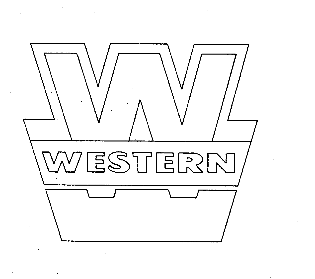 Trademark Logo W WESTERN