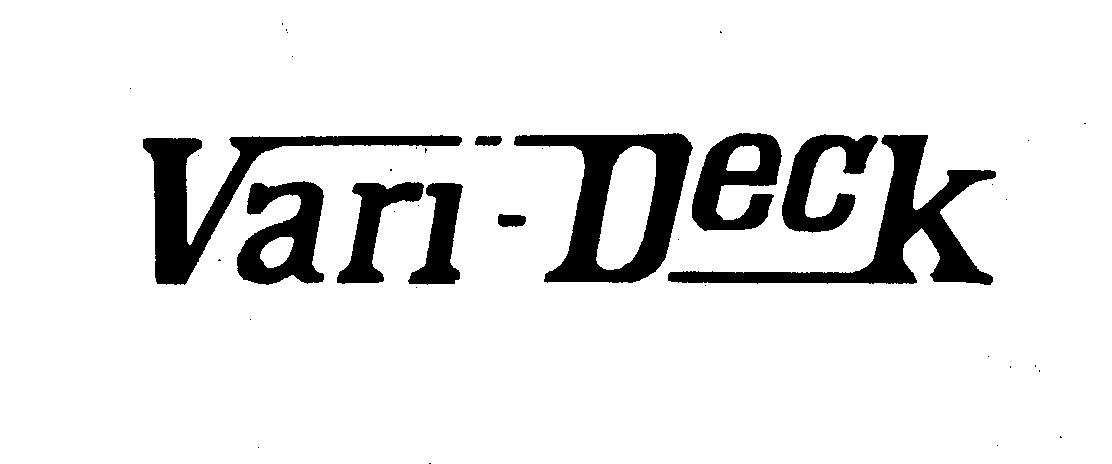 Trademark Logo VARI-DECK