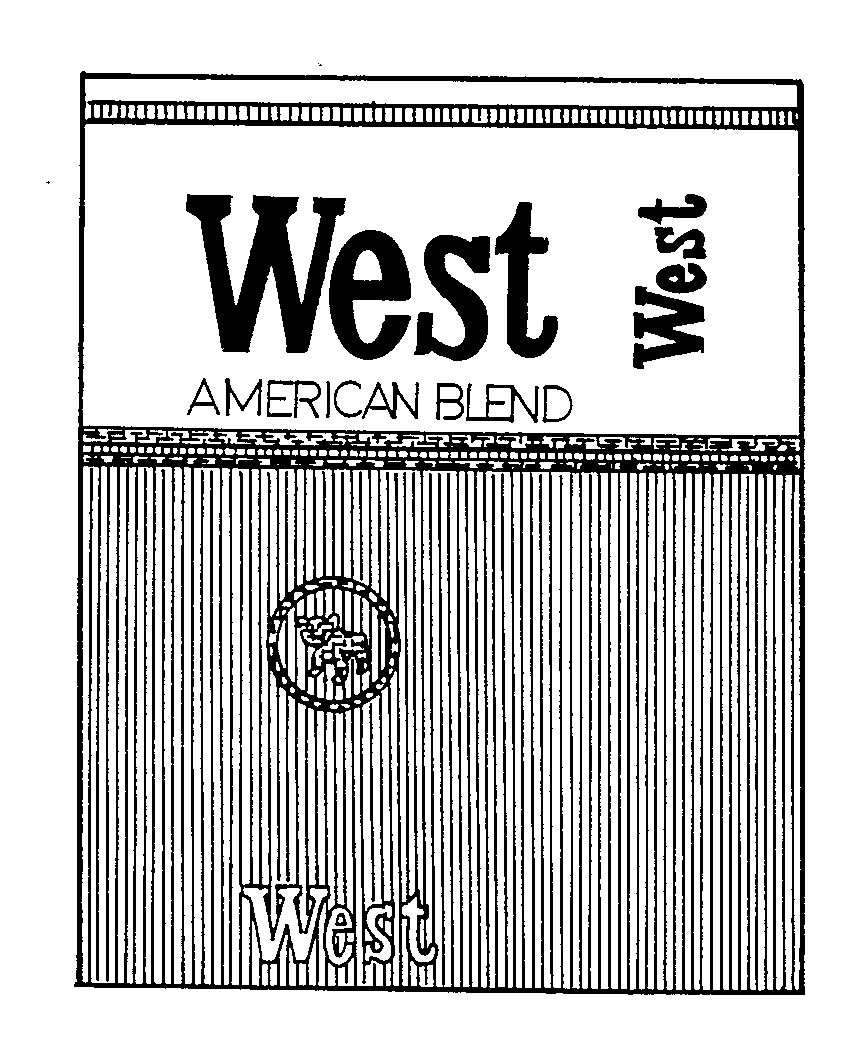 Trademark Logo WEST AMERICAN BLEND WEST