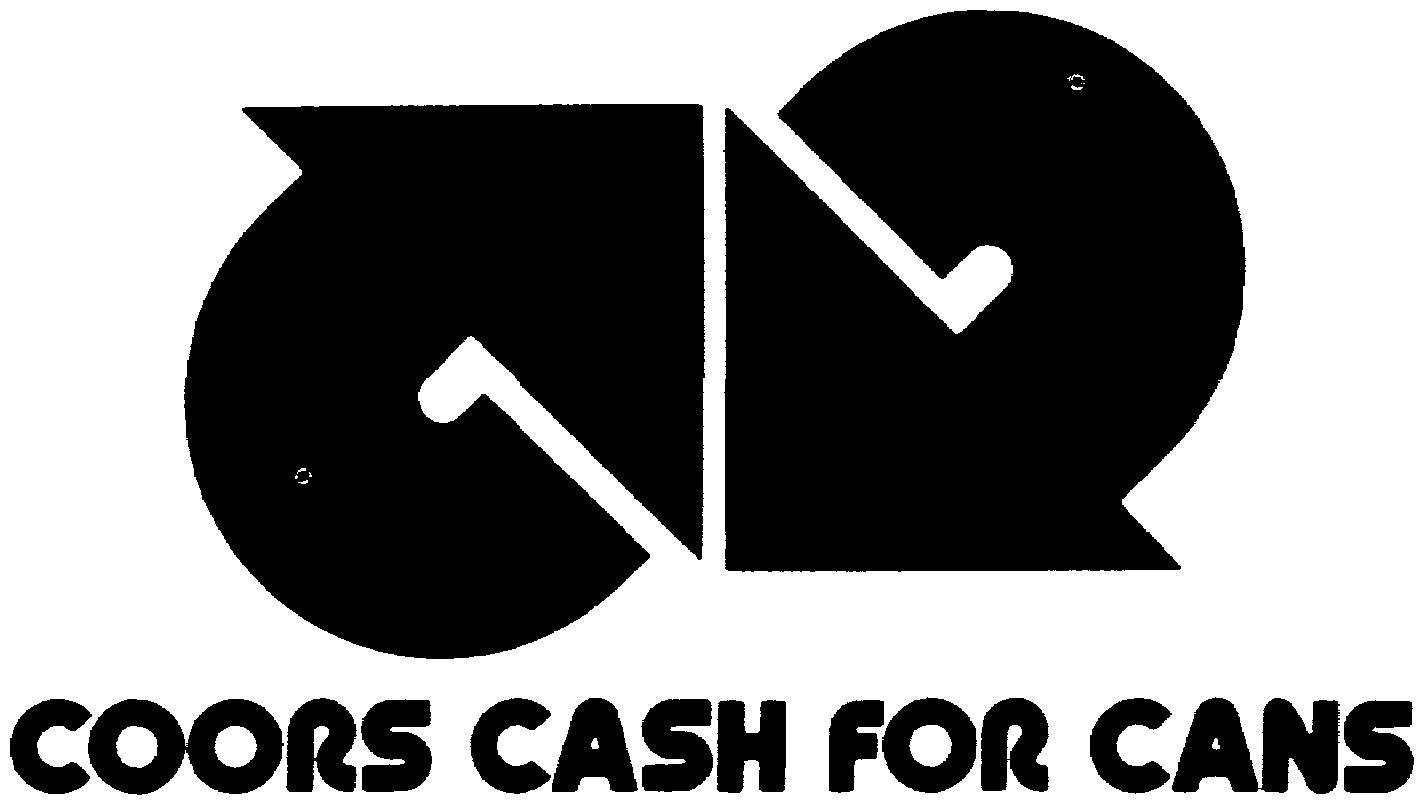 Trademark Logo COORS CASH FOR CANS