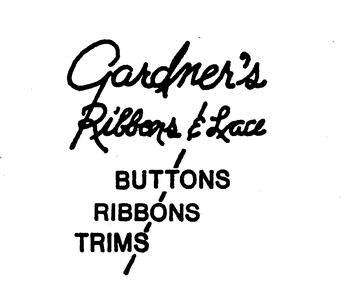  GARDNER'S RIBBONS &amp; LACE BUTTONS RIBBONS TRIMS