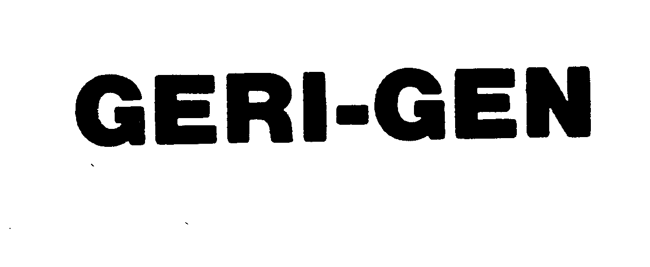 Trademark Logo GERI-GEN