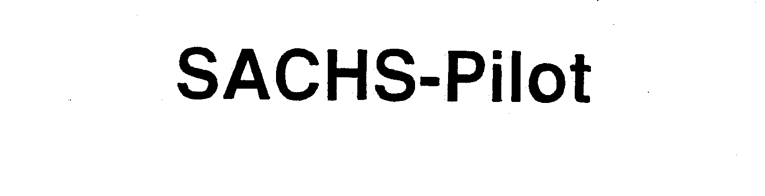 Trademark Logo SACHS-PILOT