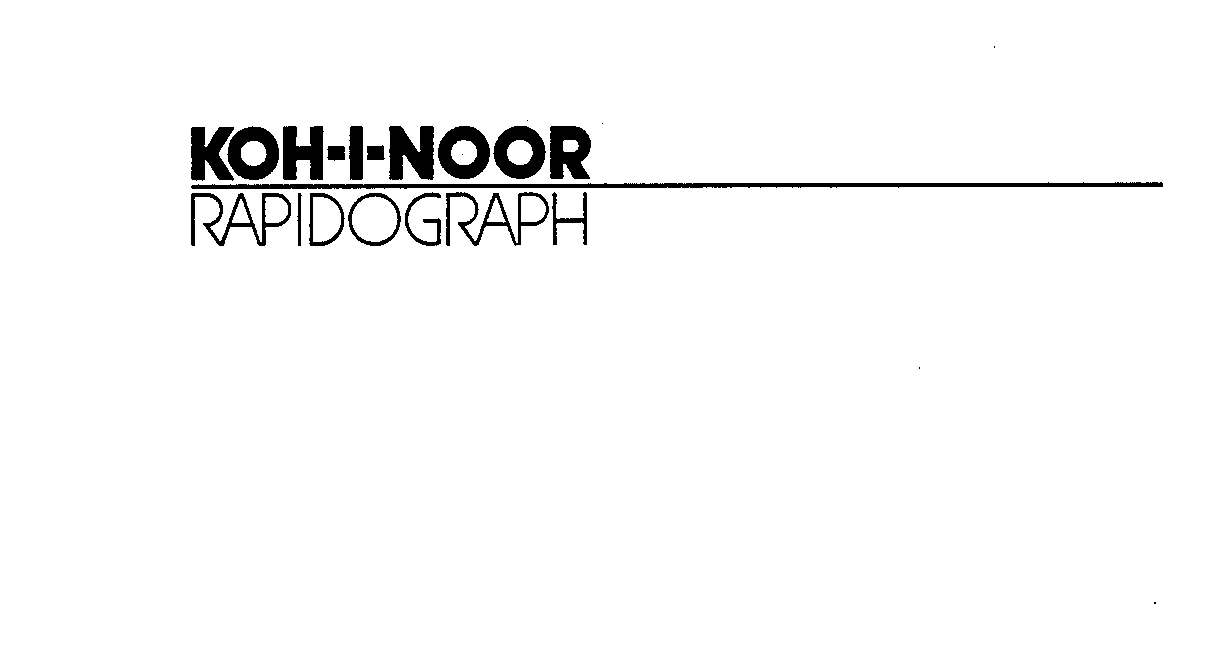 Trademark Logo KOH-I-NOOR RAPIDOGRAPH