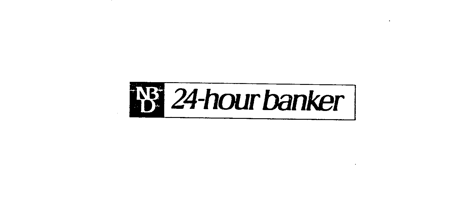 Trademark Logo NBD 24-HOUR BANKER