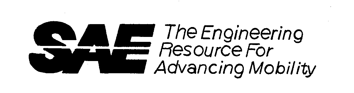 Trademark Logo SAE THE ENGINEERING RESOURCE FOR ADVANCING MOBILITY