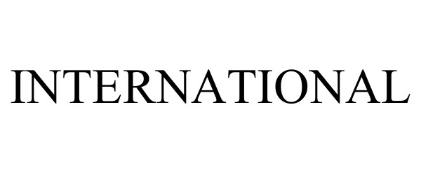 Trademark Logo INTERNATIONAL