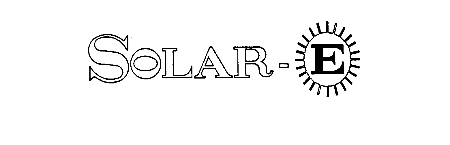 Trademark Logo SOLAR-E