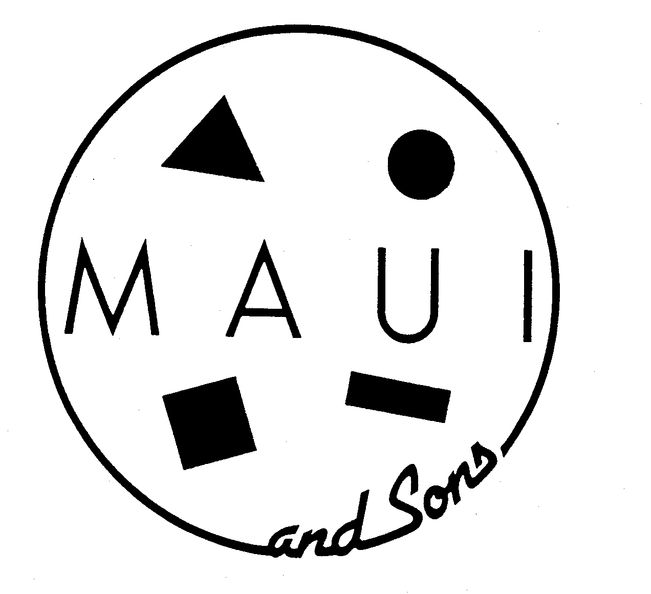 Trademark Logo MAUI AND SONS